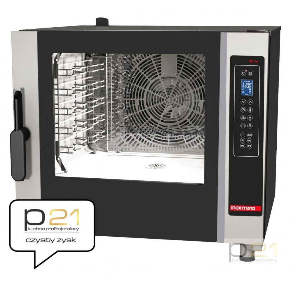 Piec konwekcyjno-parowy 5x GN1/1(600x400), automatyczne mycie, Inoxtrend Professional Bakery 8010141