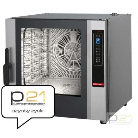 Piec konwekcyjno-parowy gazowy, 7x GN1/1(600x400), automatyczne mycie, Inoxtrend Professional Bakery 8010149
