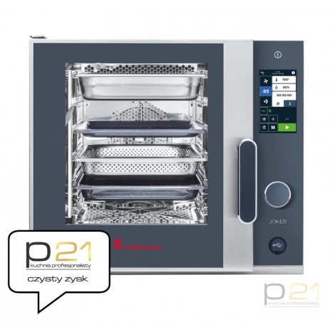 Piec konwekcyjno-parowy Joker ST 6x GN1/1, sterowanie prawe, lewy zawias, autoclan® PRO, Eloma
