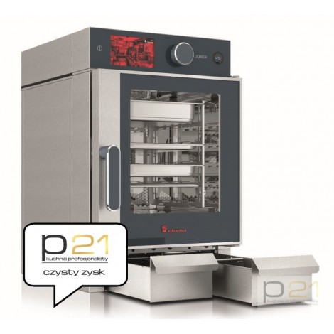 Piec konwekcyjno-parowy Joker ST 6x GN2/3, sterowanie gorne, drzwi prawe, wersja mobilna, Eloma