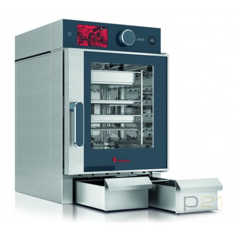 Piec konwekcyjno-parowy Joker ST 6x GN2/3, sterowanie gorne, drzwi prawe, wersja mobilna, Eloma