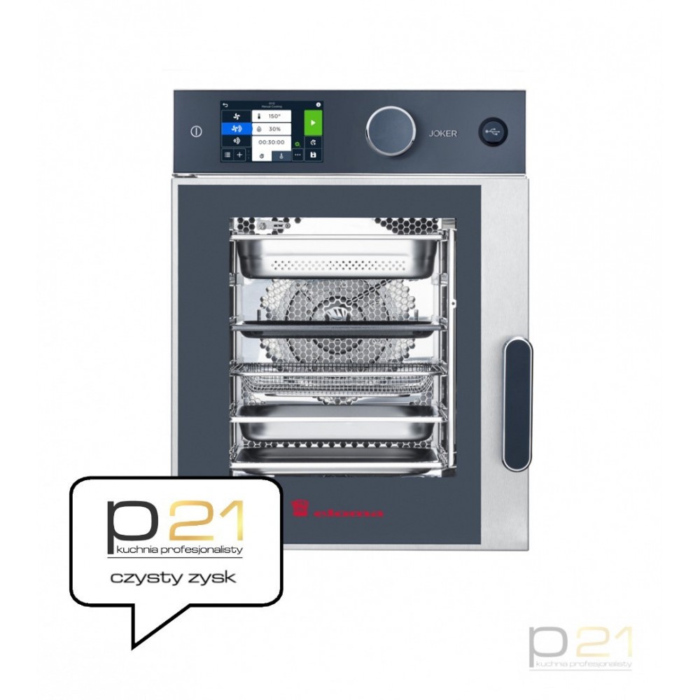 Piec konwekcyjno-parowy Joker ST 6x GN2/3, sterowanie górne, lewy zawias, autoclean® PRO, Eloma