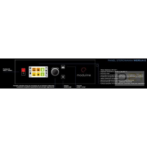 Piec regeneracyjny 16x GN1/1 (600x400), sterowanie dotykowe, RRT161E, Moduline