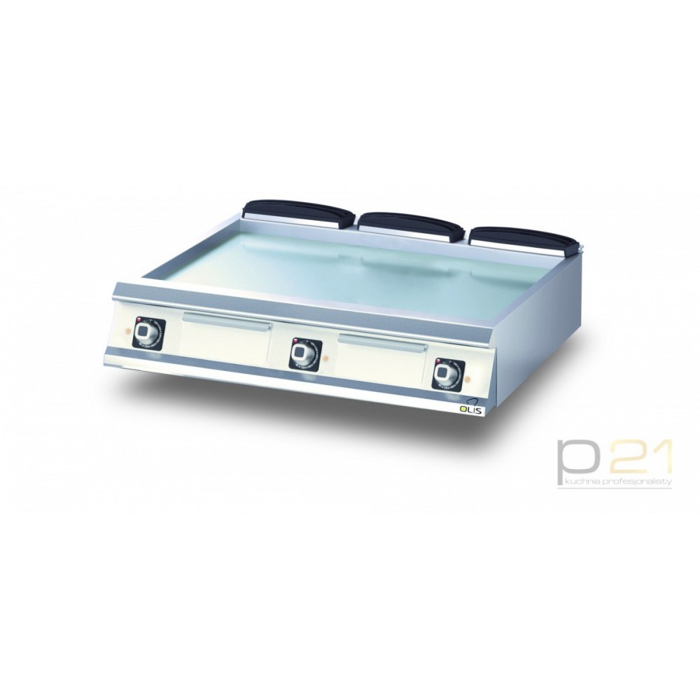 Płyta grillowa elektryczna, chromowana, gładka, bez podstawy, 16,2 kW, Diamante 700, D76/10TFTEC, Olis