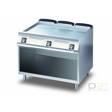 Płyta grillowa elektryczna, chromowana, gładka, na podstawie, 16,2 kW, Diamante 700, D76/10FTEC, Olis