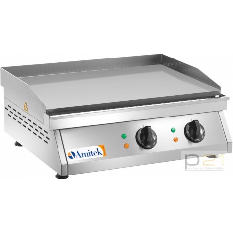Płyta grillowa elektryczna, gładka, 6000 W, Amitek