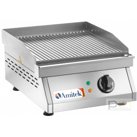Płyta grillowa elektryczna, ryflowana, 3000 W, Amitek