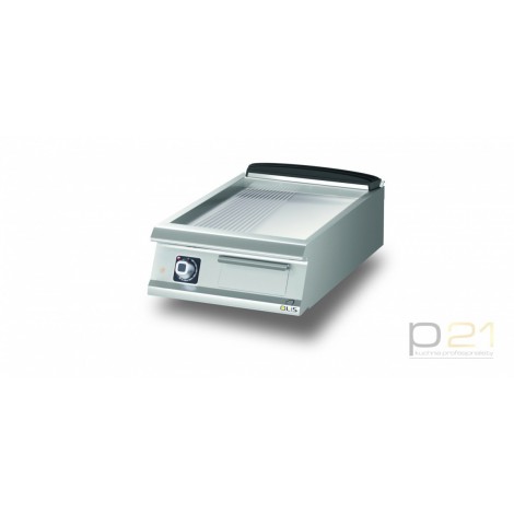 Płyta grillowa elektryczna,ze stali nierdzewnej, 1/3 ryflowana, 2/3 gładka,bez podstawy 7,5 kW,Diamante 700,D73/10TFTEA1/3R,Olis