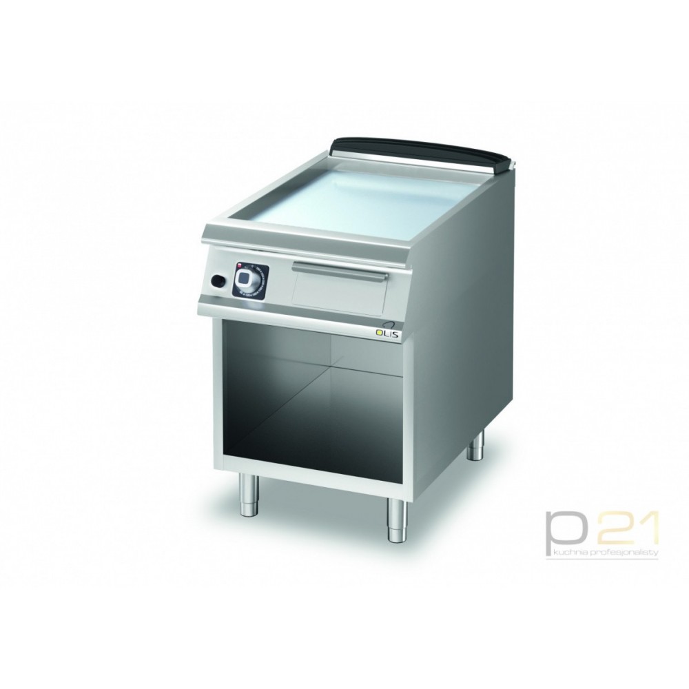 Płyta grillowa gazowa, chromowana, gładka, na podstawie, 9 kW, Diamante 700, D73/10FTTGC, Olis