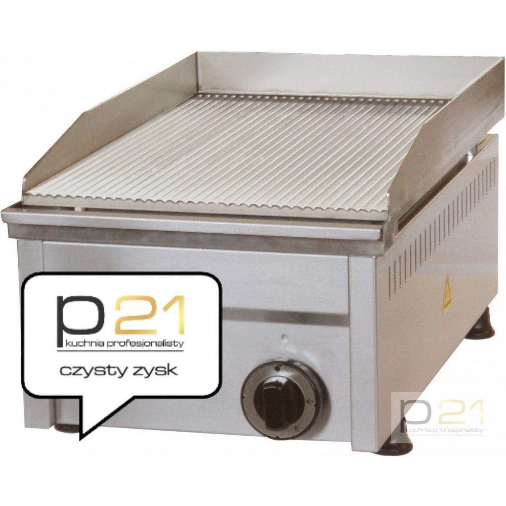 Płyta grillowa gazowa, ryflowana, 4000 W, Amitek