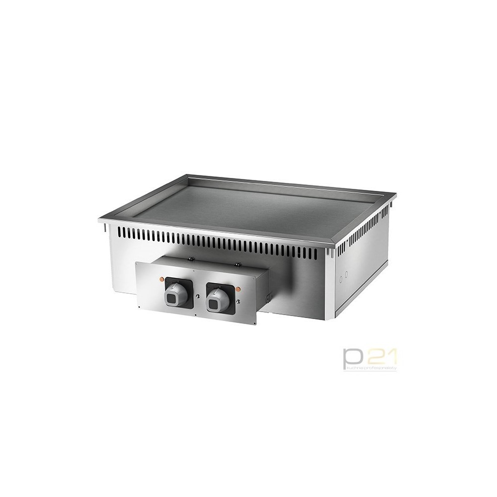 Płyta grillowa gładka, chromowana, 7,5 kW, Drop-In 70, Olis