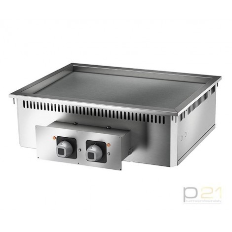 Płyta grillowa ryflowana, chromowana, 7,5 kW, Drop-In 70, Olis