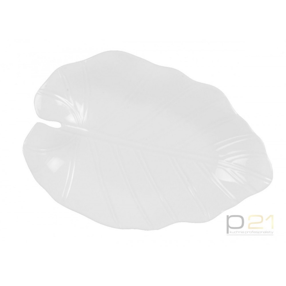 Półmisek - liść śnieżnobiały (250*170*20)