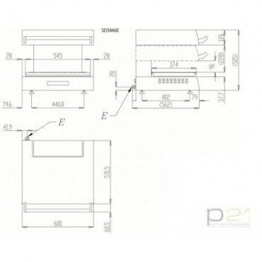 Salamander elektryczny 4,5 kW, SDSM6E, Olis