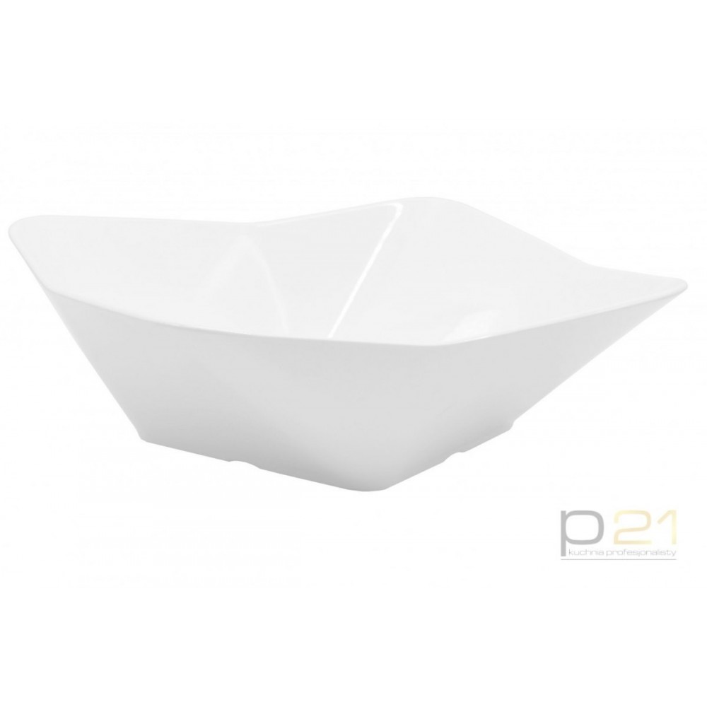 Salaterka asymetryczna kremowobiała (325*325*105)