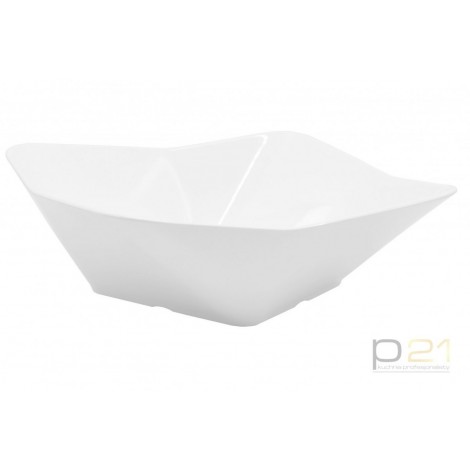 Salaterka asymetryczna kremowobiała (325*325*105)