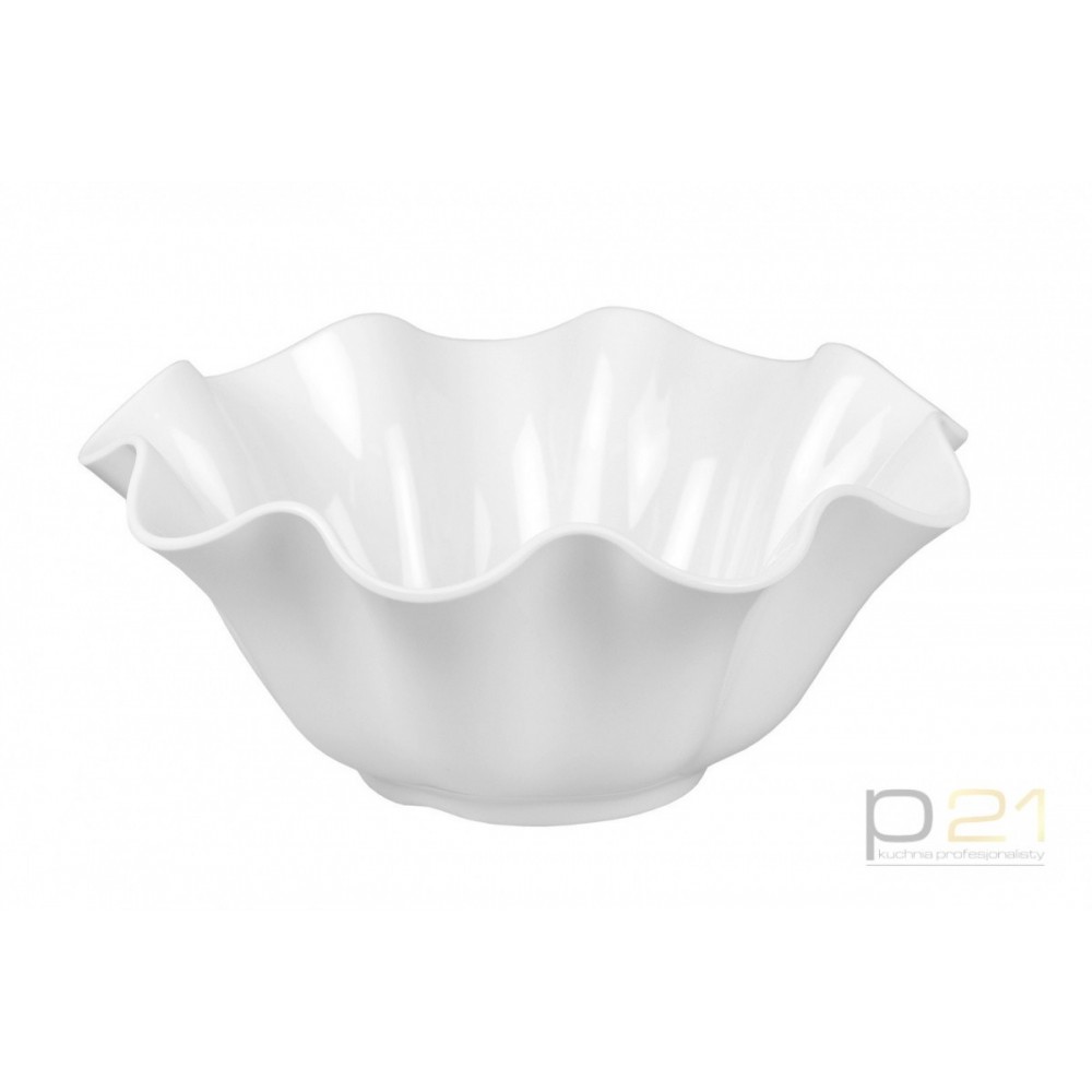 Salaterka kremowobiała falista (310*310*120)