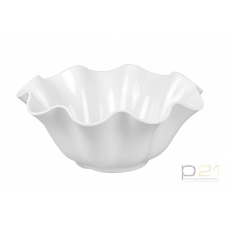 Salaterka kremowobiała falista (390*390*135)