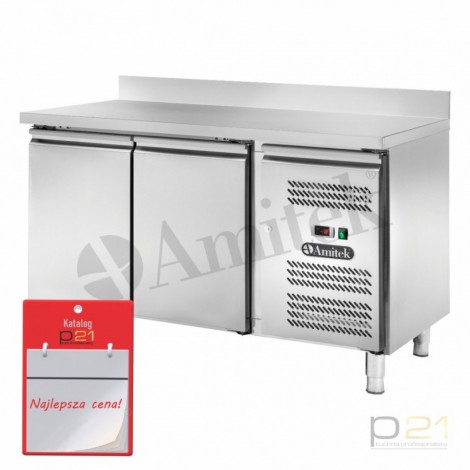 Stól mrozniczy 2-drzwiowy z rantem, agregat z boku, AK2204BT, Amitek