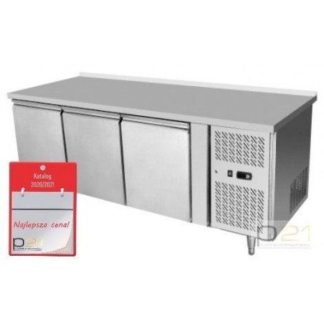 Stół chłodniczy 3-drzwiowy z rantem - agregat z boku 1030008