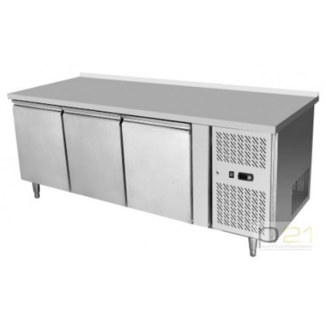 Stół chłodniczy 3-drzwiowy z rantem - agregat z boku 1030008