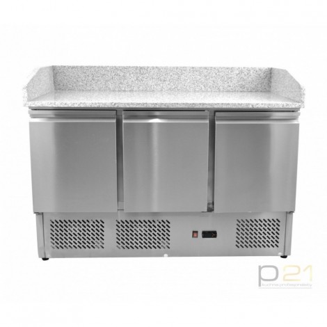 Stół chłodniczy do pizzy 3-drzwiowy, agregat na dole, AK943PZ, Amitek