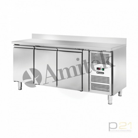 Stół mroźniczy GN1/1 z rantem trzydrzwiowy, agregat z boku, poj. 417 l, AK3200BT, Amitek