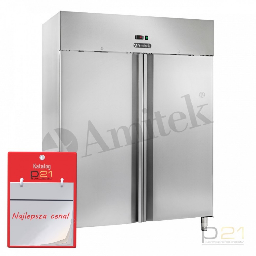 Szafa chłodnicza nierdzewna GN2/1, poj. 1333l, AK1414TN, Amitek