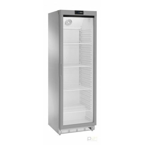 Szafa chłodnicza nierdzewna, przeszklona, poj. 360l, AKD400RG SS, Amitek