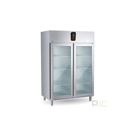 Szafa chłodnicza, monoblokowa, 2-drzwiowa, przeszklone drzwi, sterowanie dotykowe 1085 l, Olis 1021008