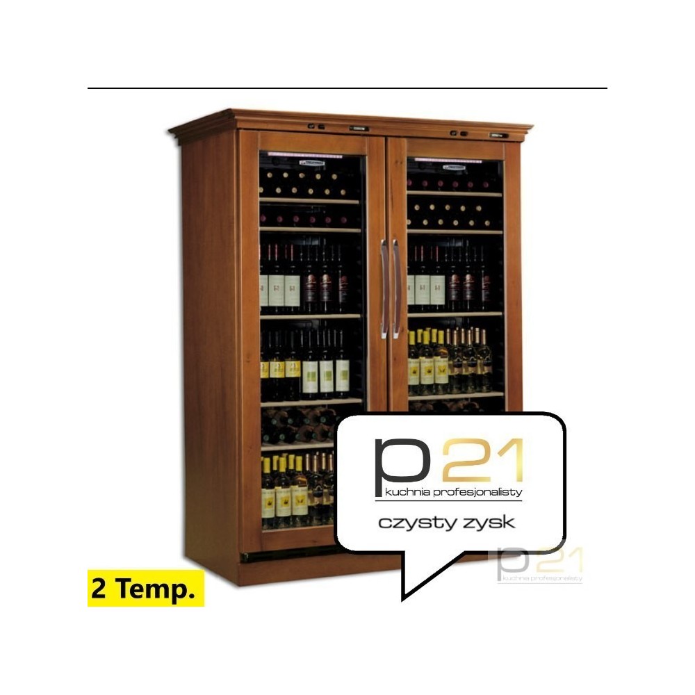 Szafa do przechowywania i ekspozycji wina, poj. 106 + 106 butelek, Maxicantinetta GLX, Tecfrigo 1080021