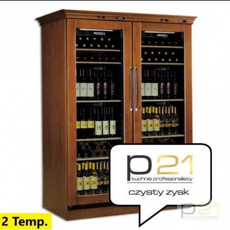 Szafa do przechowywania i ekspozycji wina, poj. 106 + 106 butelek, Maxicantinetta GLX, Tecfrigo 1080021