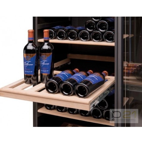 Szafa do przechowywania i ekspozycji wina, poj. 146 butelek/298 l, Tecfrigo Wine 155 Black