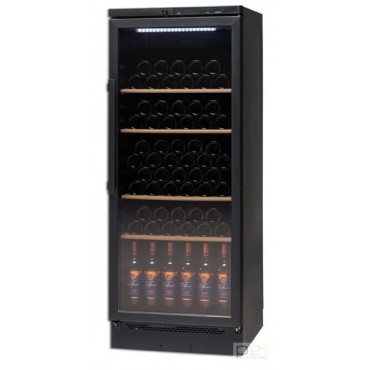 Szafa do przechowywania i ekspozycji wina, poj. 89 butelek/ 300l, Tecfrigo VKG 511 Black