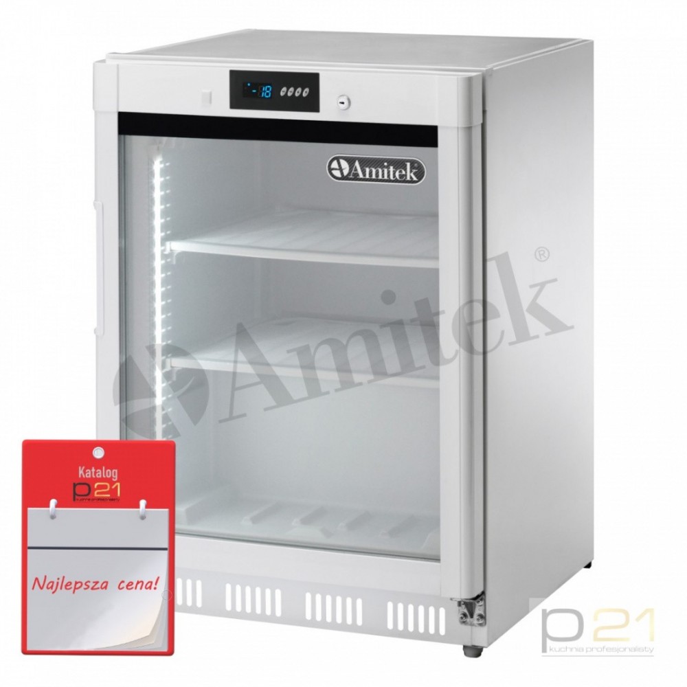 Szafa mroznicza lakierowana, przeszklona, poj. 140l, AKD200FG, Amitek