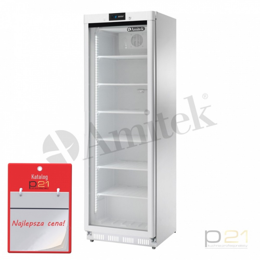 Szafa mroznicza lakierowana, przeszklona, poj. 360l, AKD400FG, Amitek