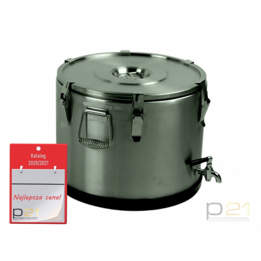 Termos stalowy - poj. 10 l (z kranem)