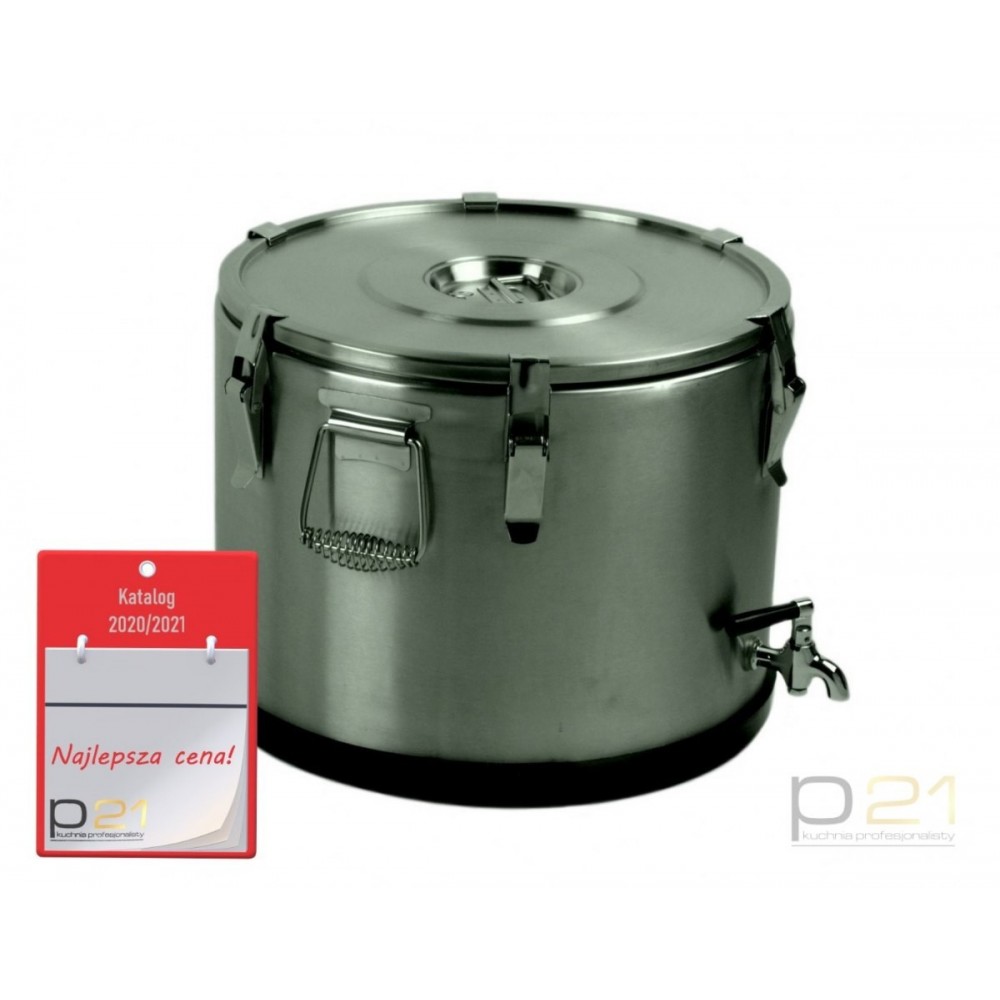 Termos stalowy - poj. 15 l (z kranem)