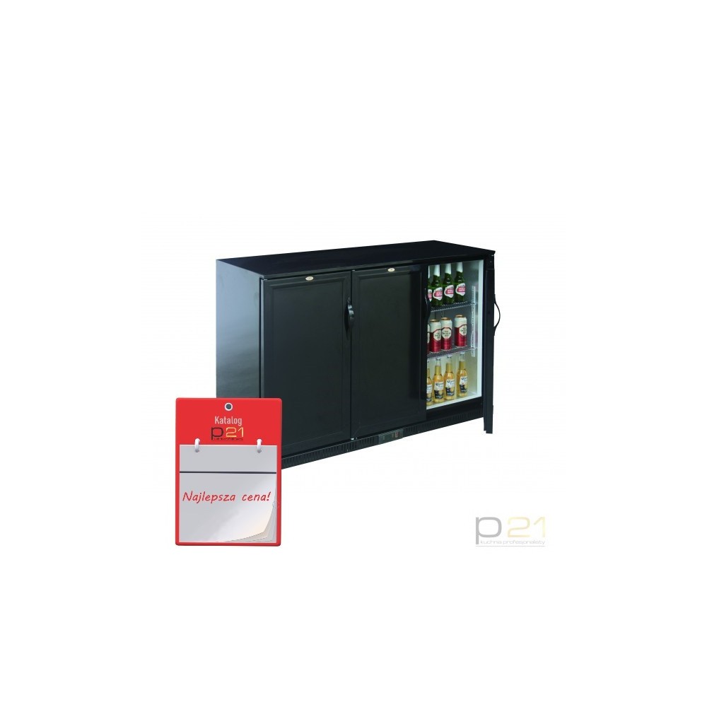 Witryna chłodnicza barowa, pełna, 3-drzwi uchylne, poj. 320 l