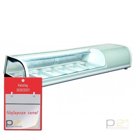 Witryna chłodnicza ekspozycyjna do sushi 6xGN1/3