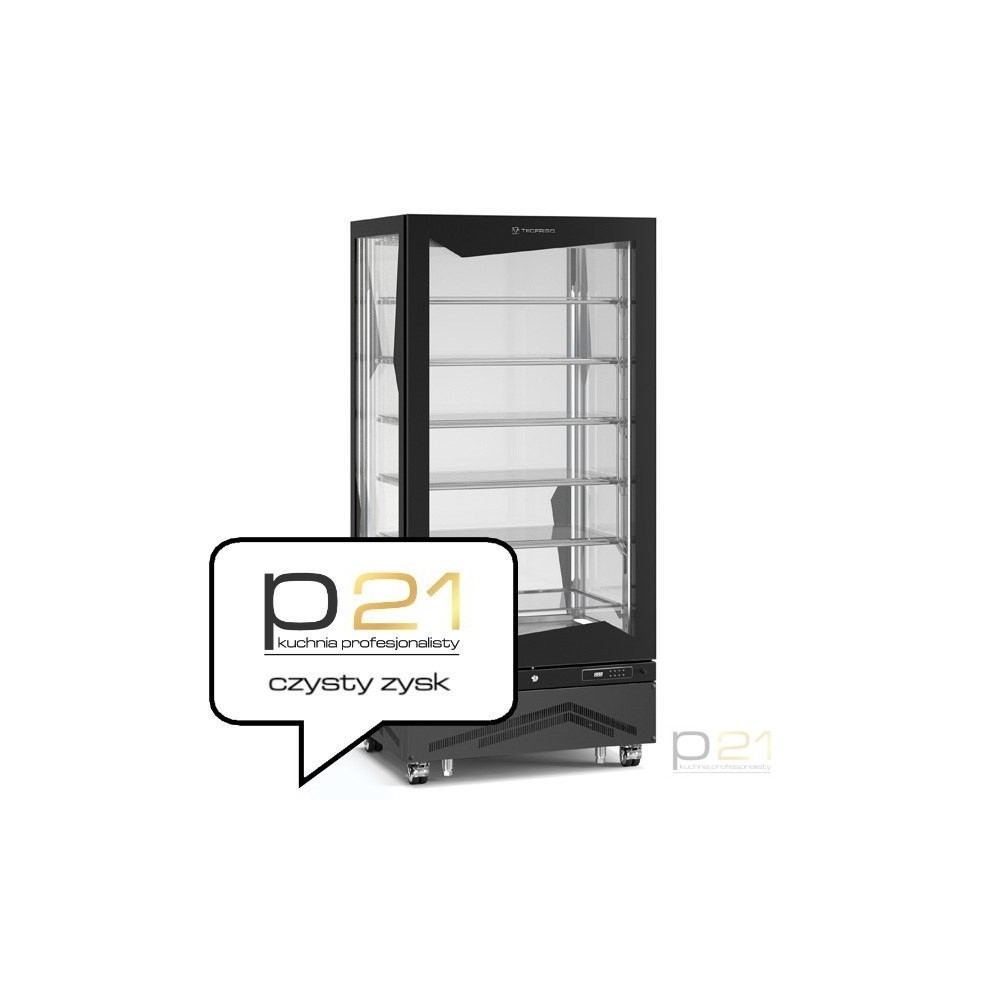 Witryna chłodnicza ekspozycyjna, przeszklona, 650 l, +4/+10oC, Marilyn 650 Q, Tecfrigo 1070024