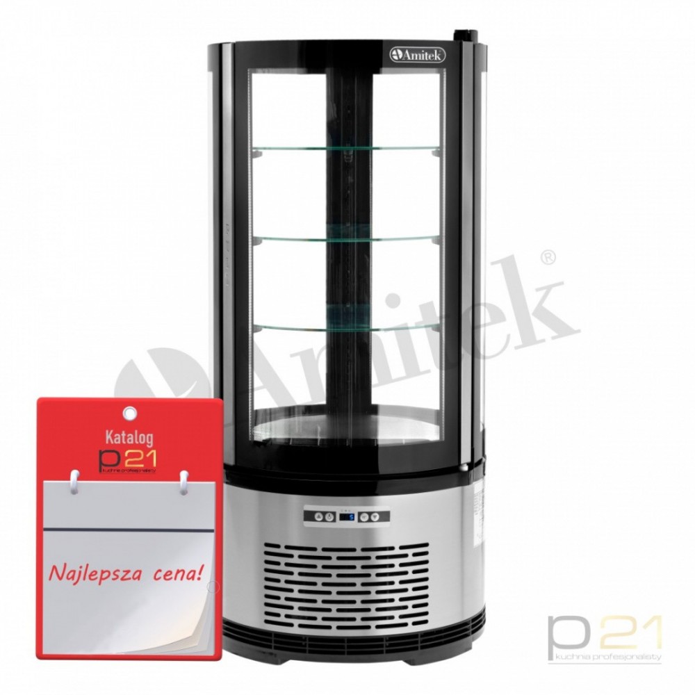 Witryna chłodnicza owalna, poj. 100l, AK100ETR, Amitek