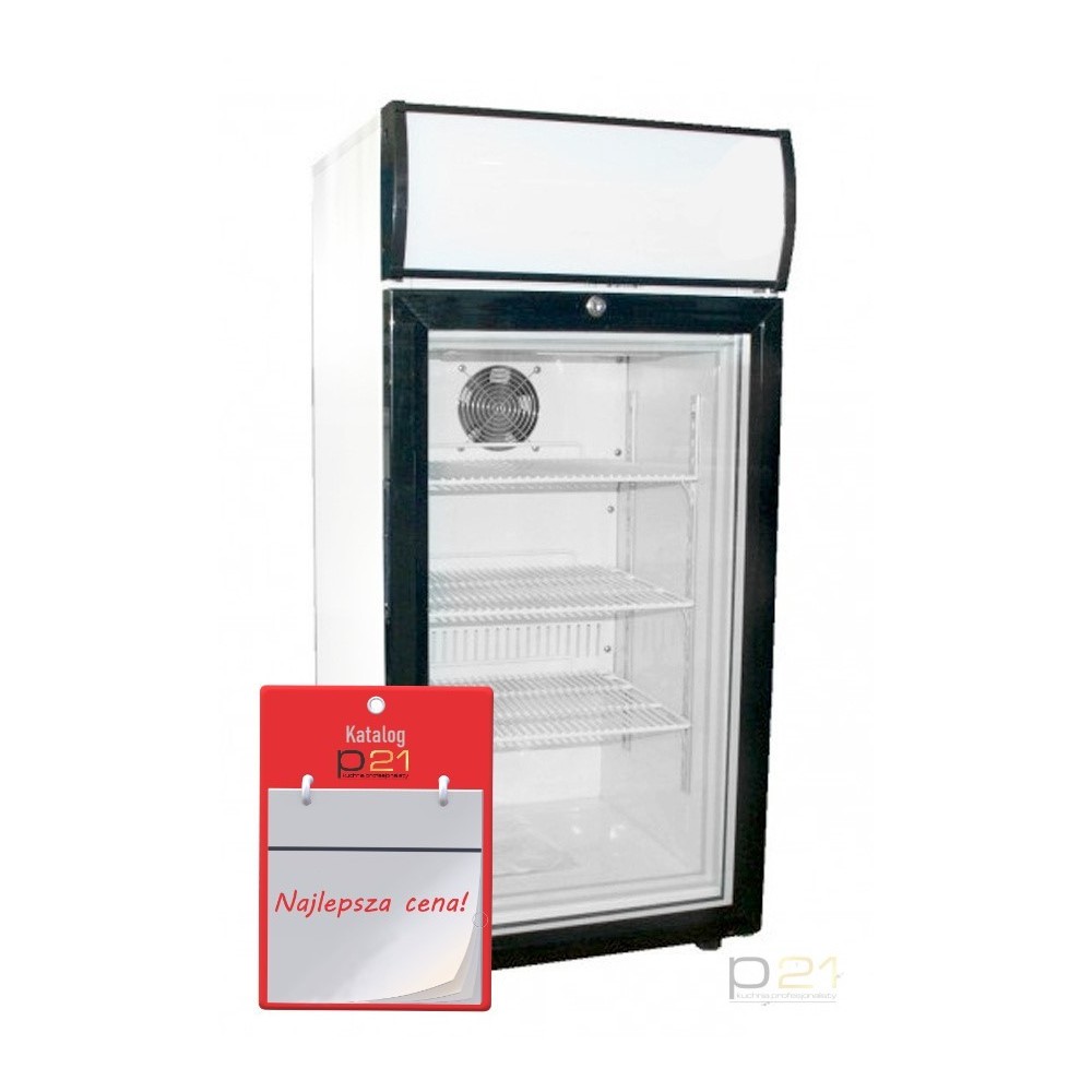 Witryna chłodnicza przeszklona poj. 80l