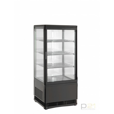 Witryna chłodnicza, poj. 78l, czarna, AK78EBN, Amitek