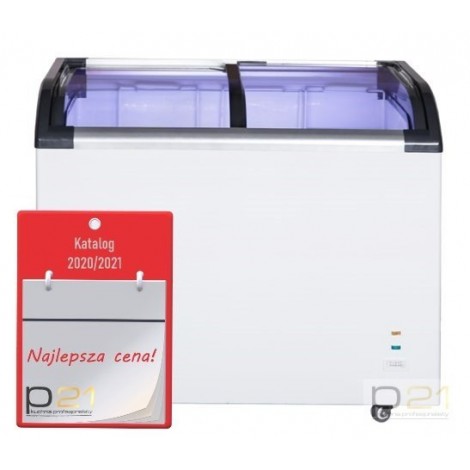 Zamrażarka skrzyniowa przeszklona - poj. 220 l