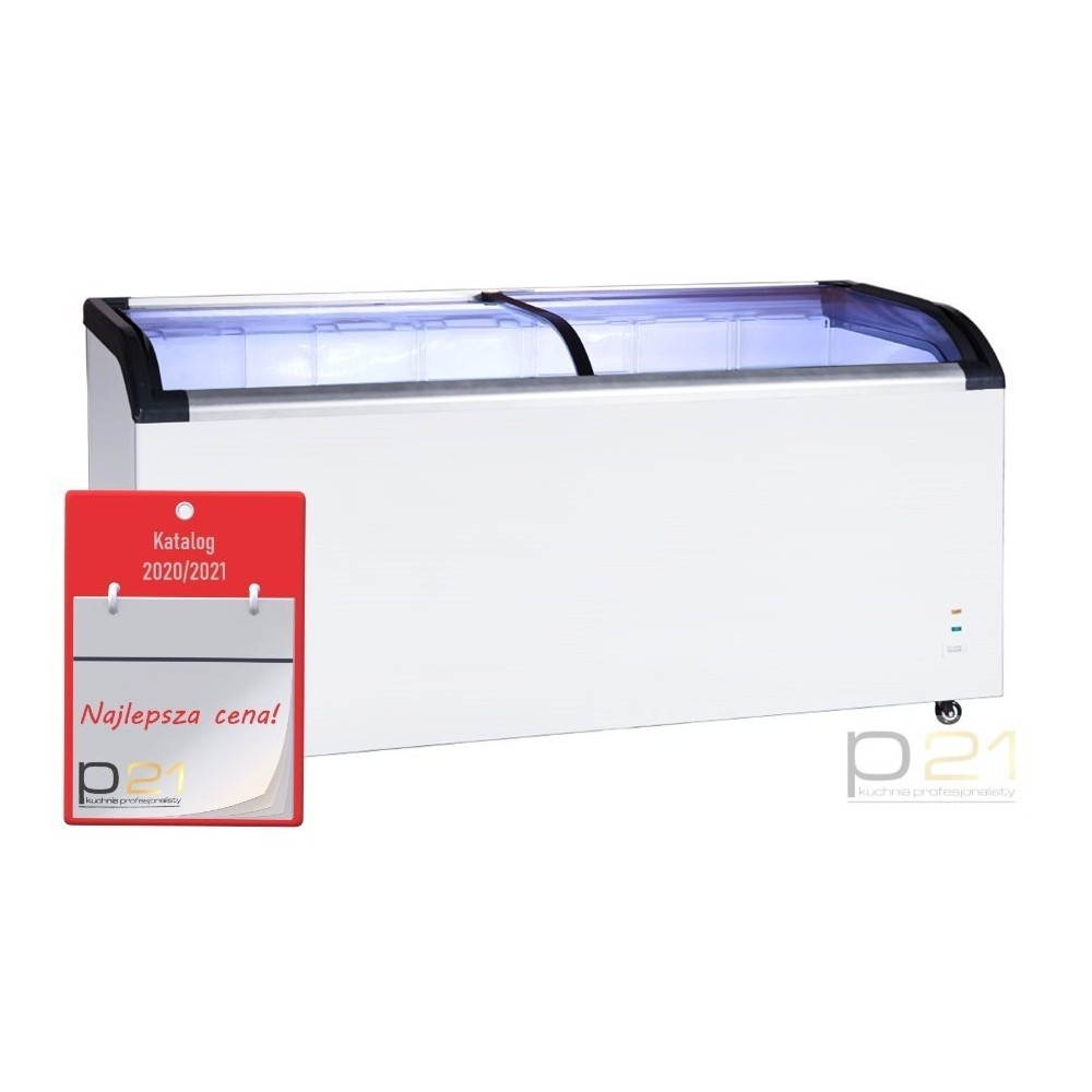 Zamrażarka skrzyniowa przeszklona - poj. 520 l