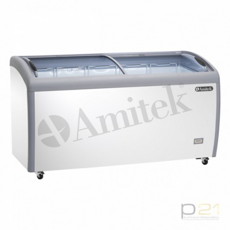 Zamrażarka skrzyniowa przeszklona, poj. 500 l, AX500CFG, Amitek