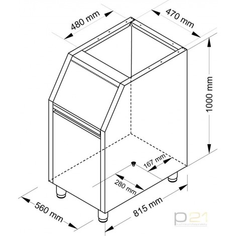 Zasobnik na lód, 100 kg, NTF 1130201