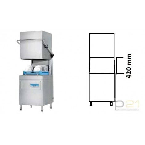 Zmywarka kapturowa, 2 dozowniki, pompa wspomagająca płukanieHOONVED CAP 10E BT