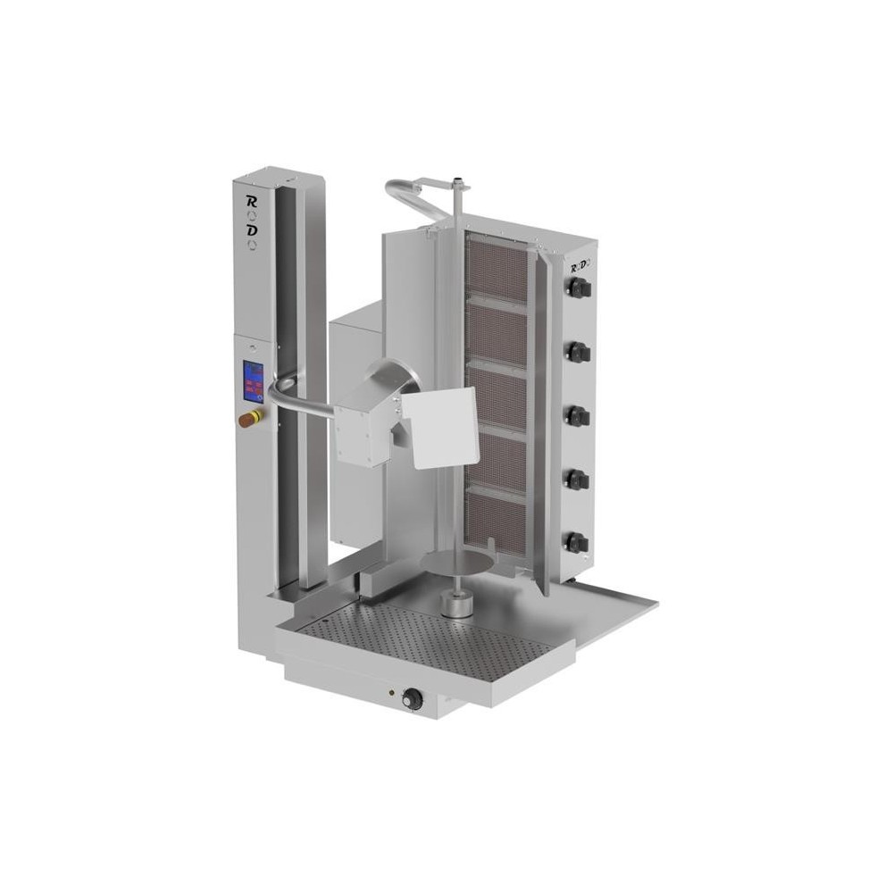 Automatyczne urządzenie do opiekania i cięcia kebaba – gazowe